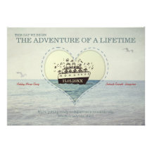 A grande aventura - convite de casamento