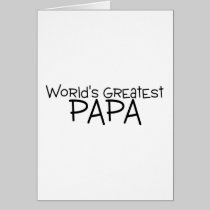 A grande papá dos mundos cartões