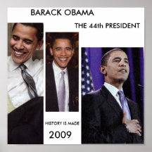 A HISTÓRIA É FEITA A POSTER DE BARACK OBAMA