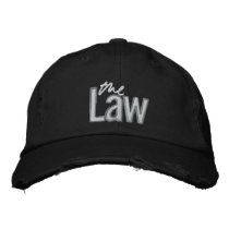 A lei - tampão bordado - preto bonés bordados