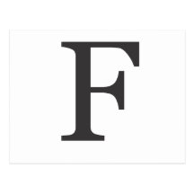 "a letra F " Cartões Postais