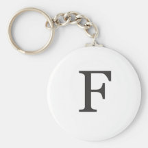 "a letra F " Chaveiro