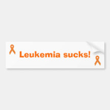 A leucemia suga! autocolante no vidro traseiro adesivo