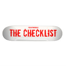 A LISTA DE VERIFICAÇÃO, FREAKYMARINE81 SKATE PERSONALIZADO
