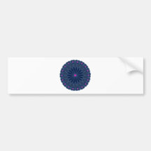 A mandala inspirou a flor azul escuro adesivos
