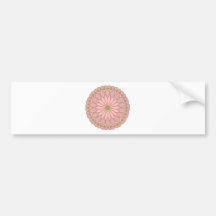 A mandala inspirou a flor rosa pálido adesivo