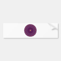 A mandala inspirou a flor violeta adesivos