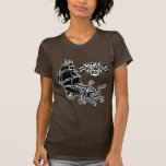 A maneira para baixo chama para o leste as senhora tshirts