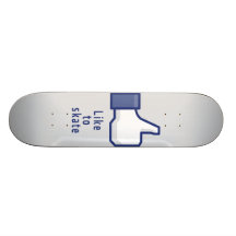 A mão de Facebook gosta de patinar skate engraçado