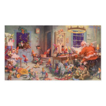 A oficina do papai noel cartão de visita
