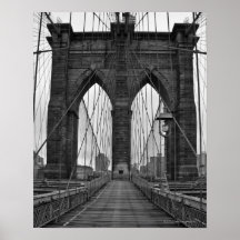 A ponte de Brooklyn na Nova Iorque Posteres
