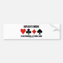 A ponte duplicada é um jogo eterno efémero adesivo