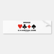 A ponte é um jogo habitual (os ternos do cartão) adesivos