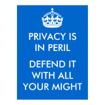A privacidade está no poster do perigo pôsteres