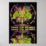 A rainha do carnaval 40" X 60" notas da vista sati Posteres