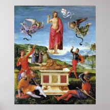 A ressurreição do cristo por Rafael Sanzio Poster