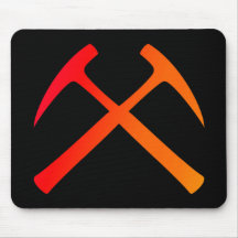 A rocha cruzada martela Mousepad