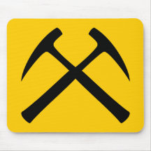 A rocha cruzada martela Mousepad