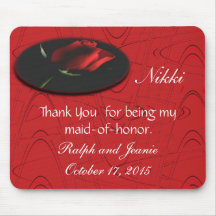 A rosa vermelha onBlkGraphic, personaliza Mouse Pads