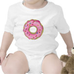 A rosquinha saboroso com crosta de gelo e polvilha tshirts