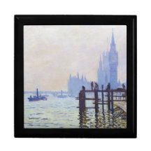 A Tamisa em Westminster Claude Monet Estojo Para Jóias