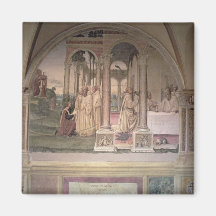 A vida de St. Benedict (fresco) (detalhe) 3 Imã De Refrigerador