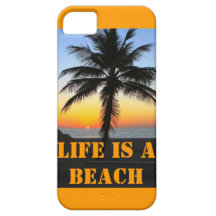 A vida é um exemplo do iPhone 5 da praia iPhone 5 Capas