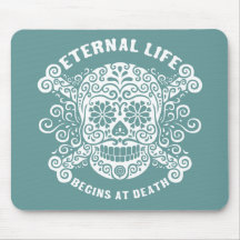 A vida eterna começa na morte mousepads