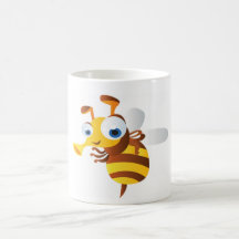 abelha, bonito, engraçada caneca