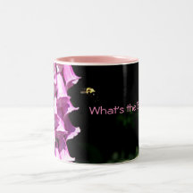 Abelha no Foxglove Canecas
