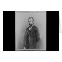 Abraham Lincoln, em janeiro de 1864 & endereço de  Cartoes