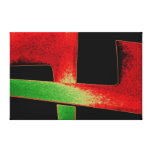 abstrato impressão de canvas envolvidas