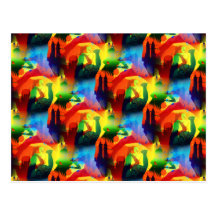 Abstrato colorido da cidade da música do pop art d cartoes postais