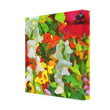 Abstrato do jardim impressão em canvas