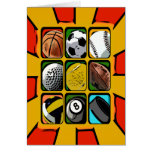 Abstrato dos Multi-Esportes Cartao