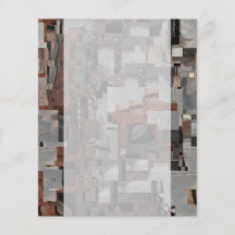 Abstrato em Brown e em cinza Panfletos Personalizado