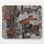 Abstrato em Brown e em cinza Mouse Pads