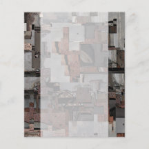 Abstrato em Brown e em cinzas. Teste padrão Modelo De Panfletos