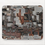 Abstrato em Brown e em cinzas. Teste padrão Mousepad