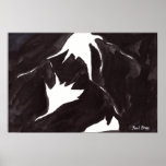 Abstrato em preto e branco impressão