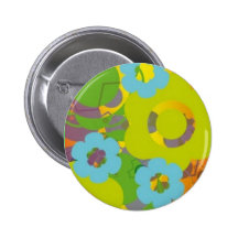Abstrato floral pins