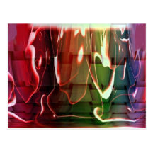 Abstrato Funky da água Cartao Postal