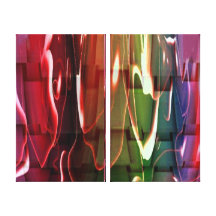 Abstrato Funky da água Impressão Em Tela Canvas