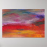 Abstrato - Guash & acrílico - sonhos agradáveis Posters