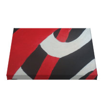 abstrato impressão de canvas envolvida