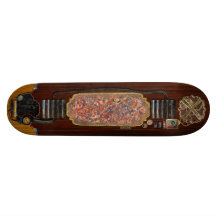 Abstrato - pintura - suicídio do palhaço skate