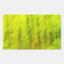 Abstrato verde-claro do primavera adesivos em formato retangulares