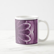 Abstrato violeta das pétalas - caneca
