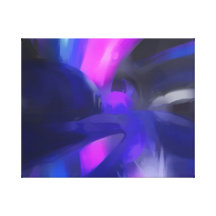 Abstrato vívido do Pastel das ondas Impressão Em Canvas