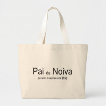 aceita doações.jpg do noiva da Dinamarca do pai Bolsas Para Compras